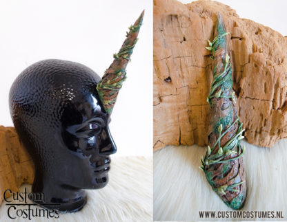 Antlers in Beige with Mushrooms, Moss and Leaves, Custom Order - Image 5