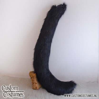 Miqote in Black, Beige and Pink Ears and Tail, Custom Order - Image 5