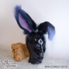 Bunny in Black, Purple and Pink, Viera from FFXIV Ears, Custom Order - Image 4