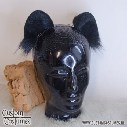 Skunk in Black and White Ears and Tail, Custom Order - Image 3