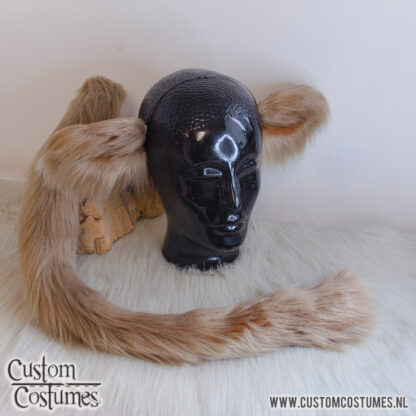 Cow in Shaggy Brown Ears and Tail, Custom Order - Image 2