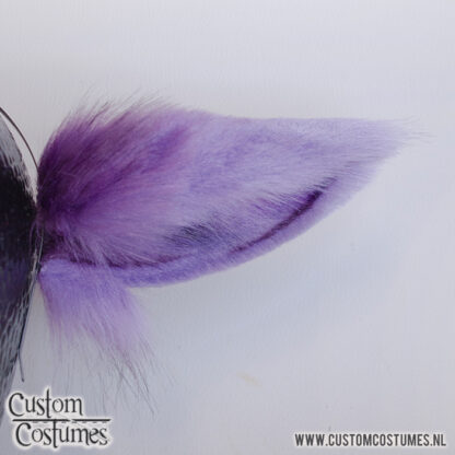 Fox in Lilac, Grey and Purple, Poppy Noxus League of Legends Ears, Custom Order - Image 3