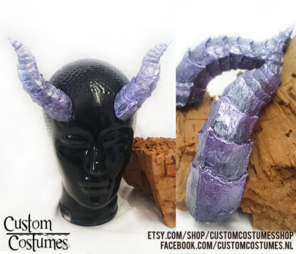 Critter in Black, Purple and Grey, with mushrooms and bark Ears, Custom Order - Image 4