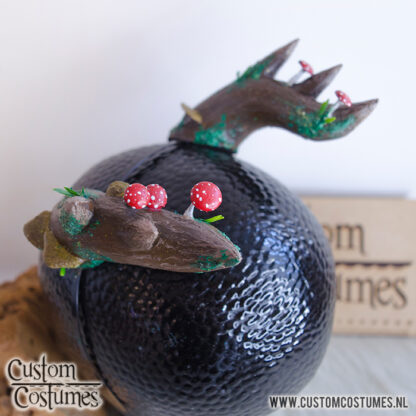 Antlers in Beige with Mushrooms, Moss and Leaves, Custom Order - Image 5