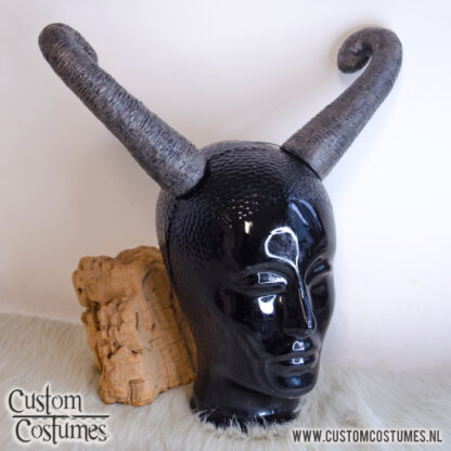 Ram curled in Brown and Black Horns, Ceasar from One Piece, Custom Order - Image 2