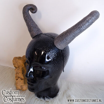 Ram curled in Brown and Black Horns, Ceasar from One Piece, Custom Order - Image 3