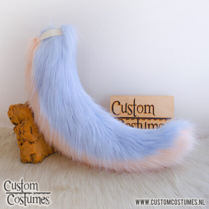 Pokémon, Sylveon in salmon pink and cornflower blue Ears and Tail, Custom Order - Image 4