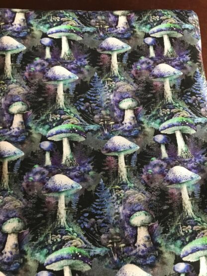 Critter in Turquoise and Purple, with mushrooms and bark Surprise Ears, Custom Order - Image 3