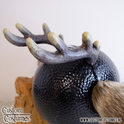Faun in Beige and White Ears and Horns, Custom Order - Image 3