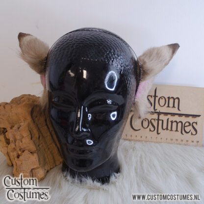 Faun in Taupe, Pink and Dark Brown Ears and Tail, Custom Order - Image 3