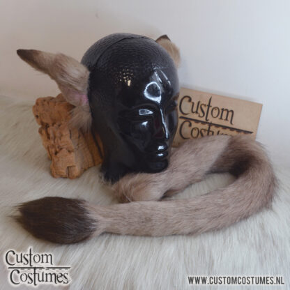 Faun in Taupe, Pink and Dark Brown Ears and Tail, Custom Order - Image 4