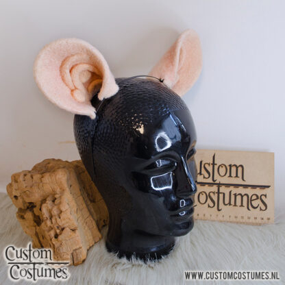 Rat in Pink Felted Ears, Custom Order upgrade - Image 3
