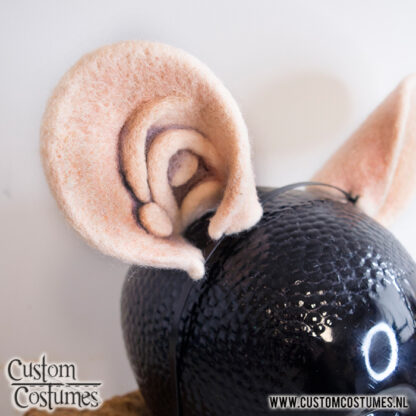 Rat in Pink Felted Ears, Custom Order - Image 3