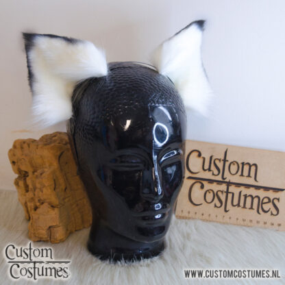 Cat in White and Grey Ears, Custom Order - Image 2