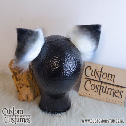 Cat in White and Grey Ears, Custom Order - Image 3
