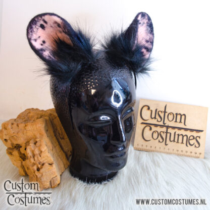 Possum in Dark Grey and Pink Ears and Tail, Custom Order - Image 3