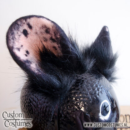 Possum in Dark Grey and Pink Ears and Tail, Custom Order - Image 4