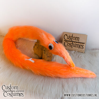 Worm on a String in Neon Orange Ears and/or Tail - Image 6