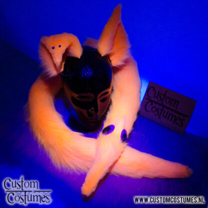 Worm on a String in UV Reactive Orange Ears and/or Tail - Image 7